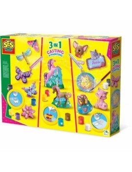 Set de Plasticina SES Creative Molding and painting - 3 in 1