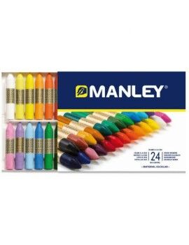 Ceras de cores Manley MNC00066/124 24 Peças