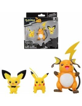 Conjunto de Figuras Pokémon Evolution Multi-Pack: Pikachu