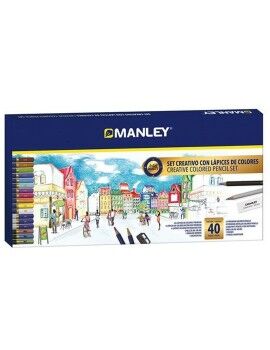 Conjunto de Desenho Manley 40 Peças Multicolor