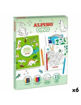 Desenhos para pintar Alpino Dino Multicolor (6 Unidades)