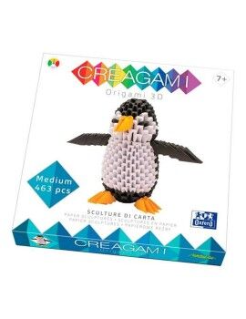 Jogo de Trabalhos Manuais com Papel Oxford Creagami 3D Pinguim