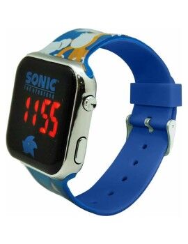 Relógio digital Sonic Infantil Ecrã LED Azul Ø 3,5 cm