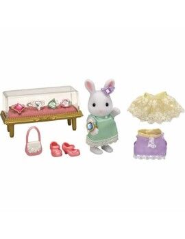 Playset Sylvanian Families The Snow Bunny Fashion Suitcase and Big Sister