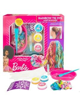 Conjunto de Cabeleireiro Barbie Rainbow Tie 15,5 x 10,5 x 2,5 cm Cabelo com...