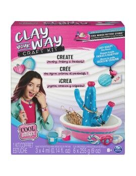 Kit Criação de Pulseiras e Colares Spin Master Clay your way Plástico