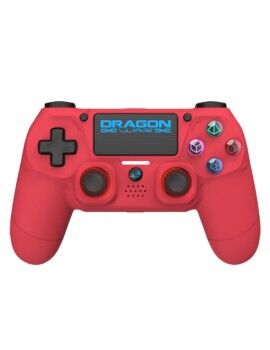 Controlo remoto sem fios para videojogos Dragon War Shock 4 Vermelho Bluetooth