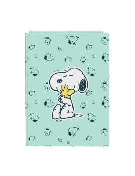 Pasta Snoopy Groovy Verde A4