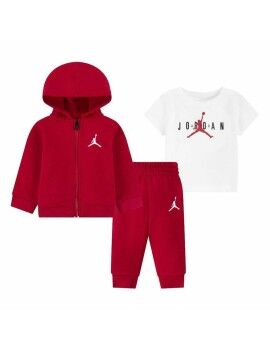 Conjunto de Desporto para Bebé Jordan Essentials Fleeze Box Branco Vermelho