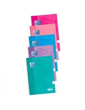 Caderno Oxford Multicolor Din A4 5 Peças 80 Folhas