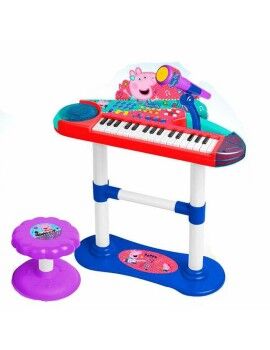 Piano de brincar Peppa Pig Microfone Banqueta