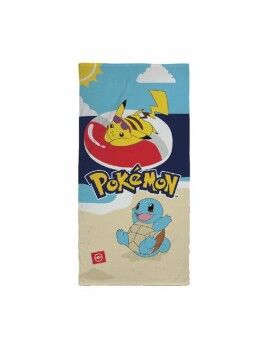 Toalha de Praia Pokémon Multicolor 100 % poliéster