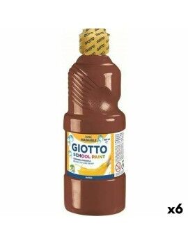 Têmpera Giotto   Castanho 500 ml (6 Unidades)