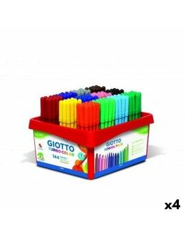 Conjunto de Canetas de Feltro Giotto Turbo Color Multicolor (4 Unidades)