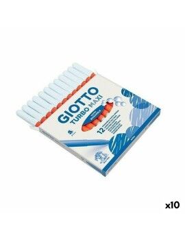 Conjunto de Canetas de Feltro Giotto Turbo Color Laranja (10 Unidades)