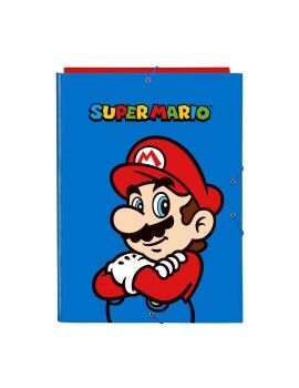 Pasta Super Mario Play Azul Vermelho A4