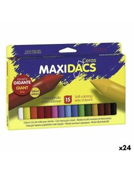 Ceras de cores Alpino Maxidacs Multicolor (24 Unidades)