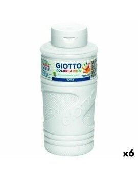 Pintura de Dedos Giotto Branco 750 ml (6 Unidades)