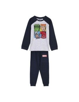 Pijama Infantil Marvel Cinzento