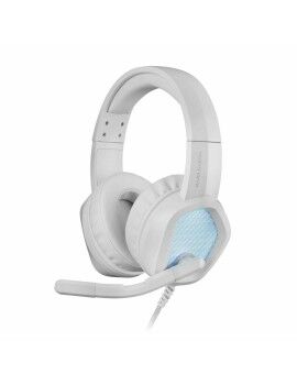 Auriculares com Microfone Gaming Mars Gaming MH320W LED RGB Estéreo Cinzento