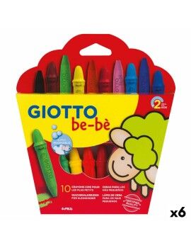 Ceras de cores Giotto BE-BÉ Multicolor (6 Unidades)