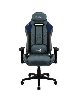 Cadeira de Gaming Aerocool DUKE AeroSuede 180º Azul Preto/Azul