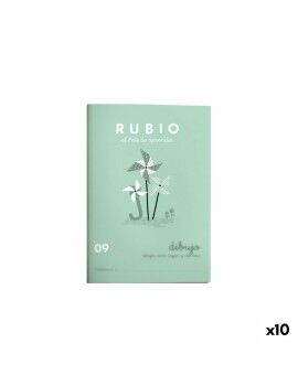 Caderno de esboços Rubio Nº09 A5 Espanhol (10 Unidades)