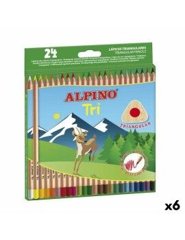 Lápis de cores Alpino Tri Multicolor (6 Unidades)