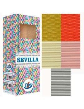 Papel de Embrulho DM Sevilla Multicolor Rolo 70 x 200 cm (50 Unidades)