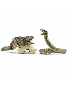 Conjunto de brinquedos Schleich Danger in the swamp Plástico