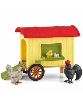 Conjunto de brinquedos Schleich Mobile Chicken Coop Plástico