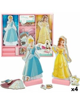 Figuras Disney Princess 45 Peças 4 Unidades 9 x 20,5 x 1,2 cm