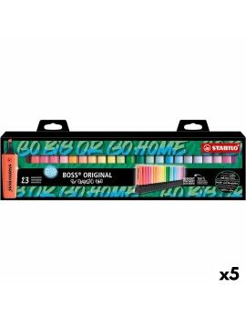 Conjunto de Marcadores Fluorescentes Stabilo Boss Snooze Multicolor (5 Unidades)