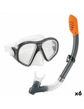 Óculos de Mergulho com Tubo Intex Reef Rider Azul