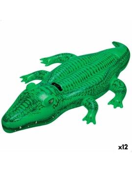 Figura Insuflável para Piscina Intex Crocodilo 168 x 86 cm (12 Unidades)