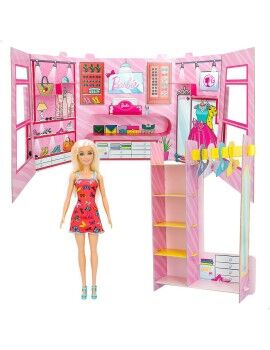 Playset Barbie Fashion Boutique 9 Peças 6,5 x 29,5 x 3,5 cm