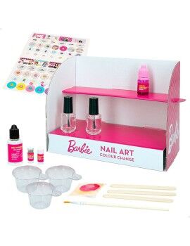 Kit para criar Maquilhagem Barbie Studio Color Change Verniz de unhas 15 Peças