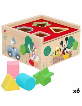 Puzzle Infantil de Madeira Disney 5 Peças 13,5 x 7,5 x 13 cm (6 Unidades)