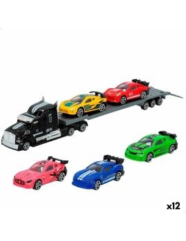 Camião Portaveículos e Carros Speed & Go 28 x 5 x 4,5 cm (12 Unidades)