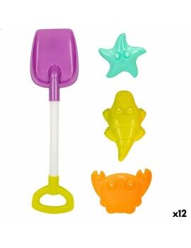 Conjunto de brinquedos de praia Colorbaby 4 Peças Polipropileno (12 Unidades)