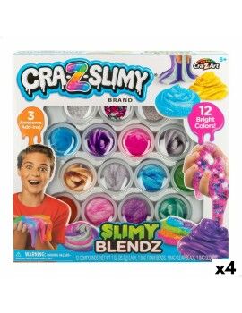Jogo de Plasticina Cra-Z-Art Slimy Blendz (4 Unidades) Slime