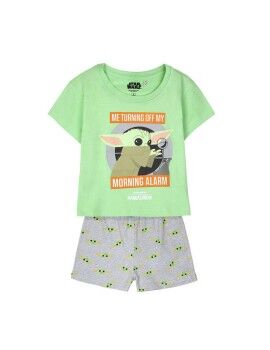 Pijama de Verão The Mandalorian Verde Verde Claro Infantil