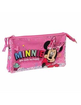Malas para tudo triplas Minnie Mouse Lucky Cor de Rosa 22 x 12 x 3 cm