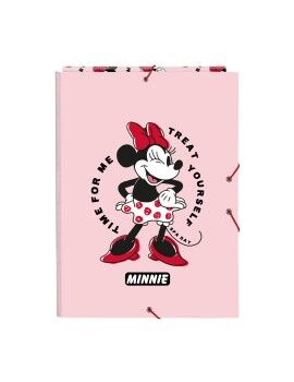 Pasta Classificadora Minnie Mouse Me time Cor de Rosa A4