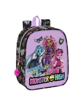 Mochila Escolar Monster High Creep Preto 22 x 27 x 10 cm