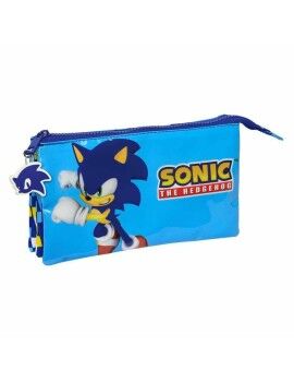 Malas para tudo triplas Sonic Speed 22 x 12 x 3 cm Azul