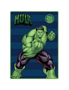 Manta The Avengers Hulk 100 x 140 cm Azul Verde Poliéster