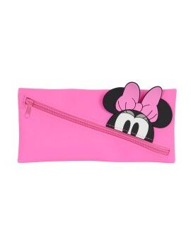 Bolsa Escolar Minnie Mouse Cor de Rosa 22 x 11 x 1 cm