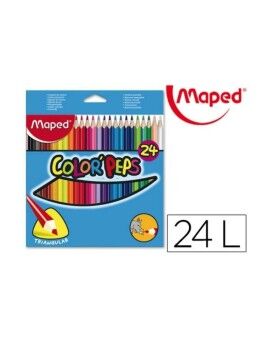 Lápis de cores Maped 183224FC Multicolor 24 Peças (24 Peças)