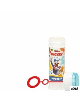 Frasco para bolas de sabão Mickey Mouse 60 ml 3,8 x 11,5 x 3,8 cm (216 Unidades)